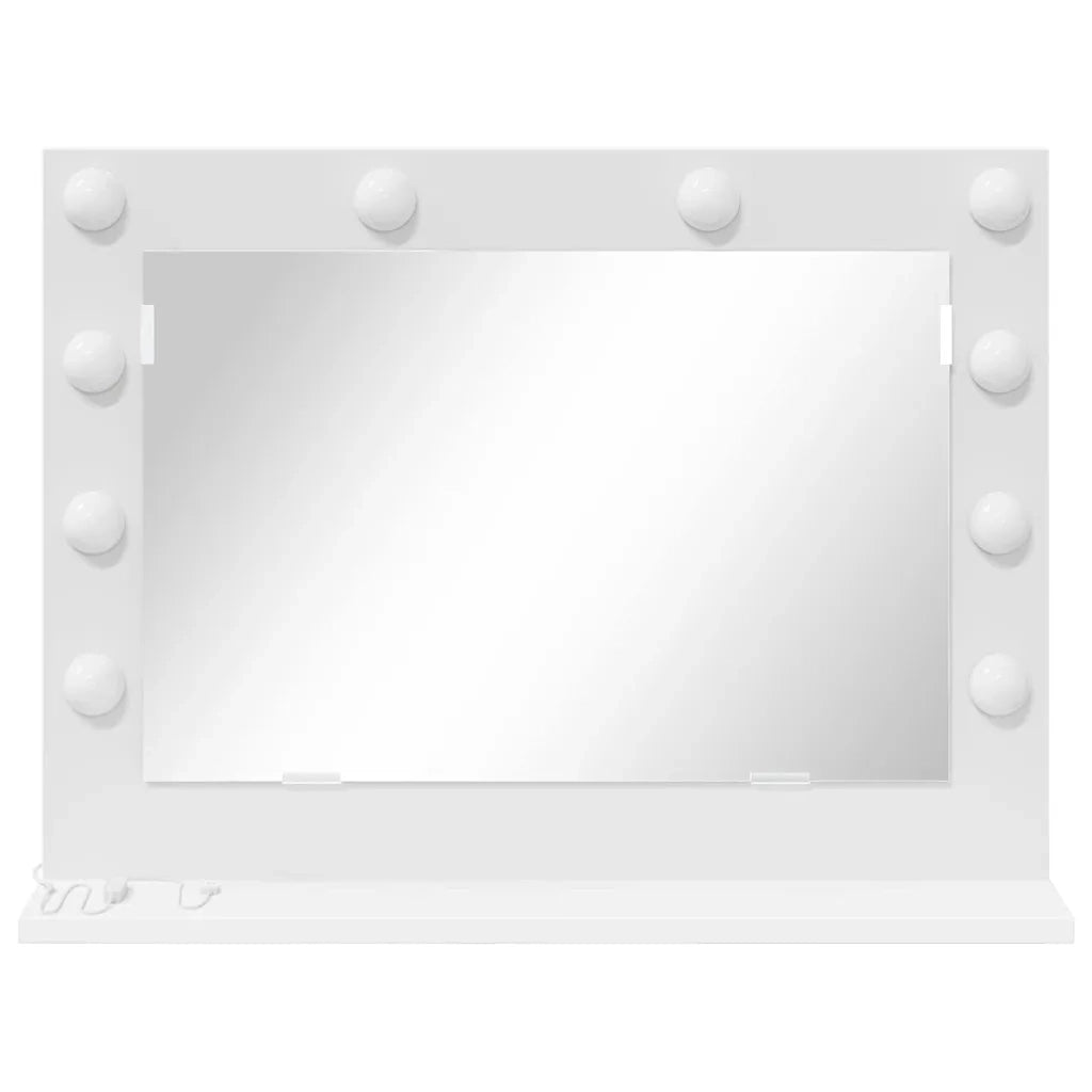 Specchio da Vanità Rettangolare Bianco 60 x 45 x 18 cm 868309