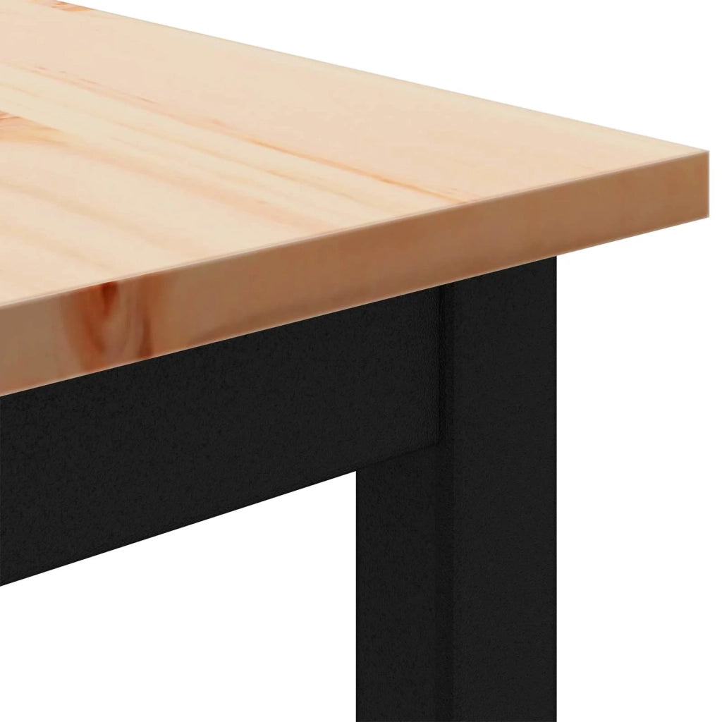 panchina Naturale 160 x 35 x 45 cm Pino massello 892775