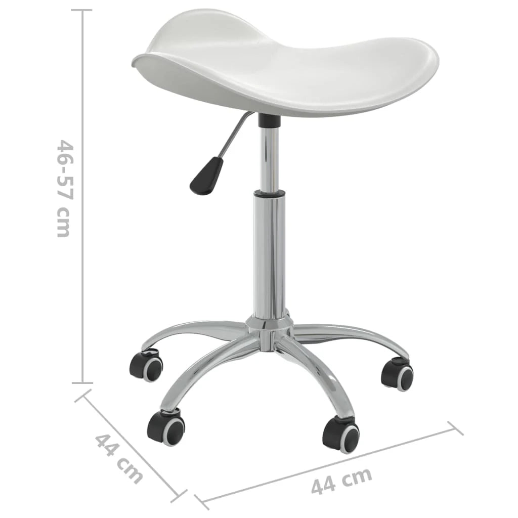 Sedia da ufficio/sedia da studio/sedia da ufficio in similpelle bianca 02_0023987