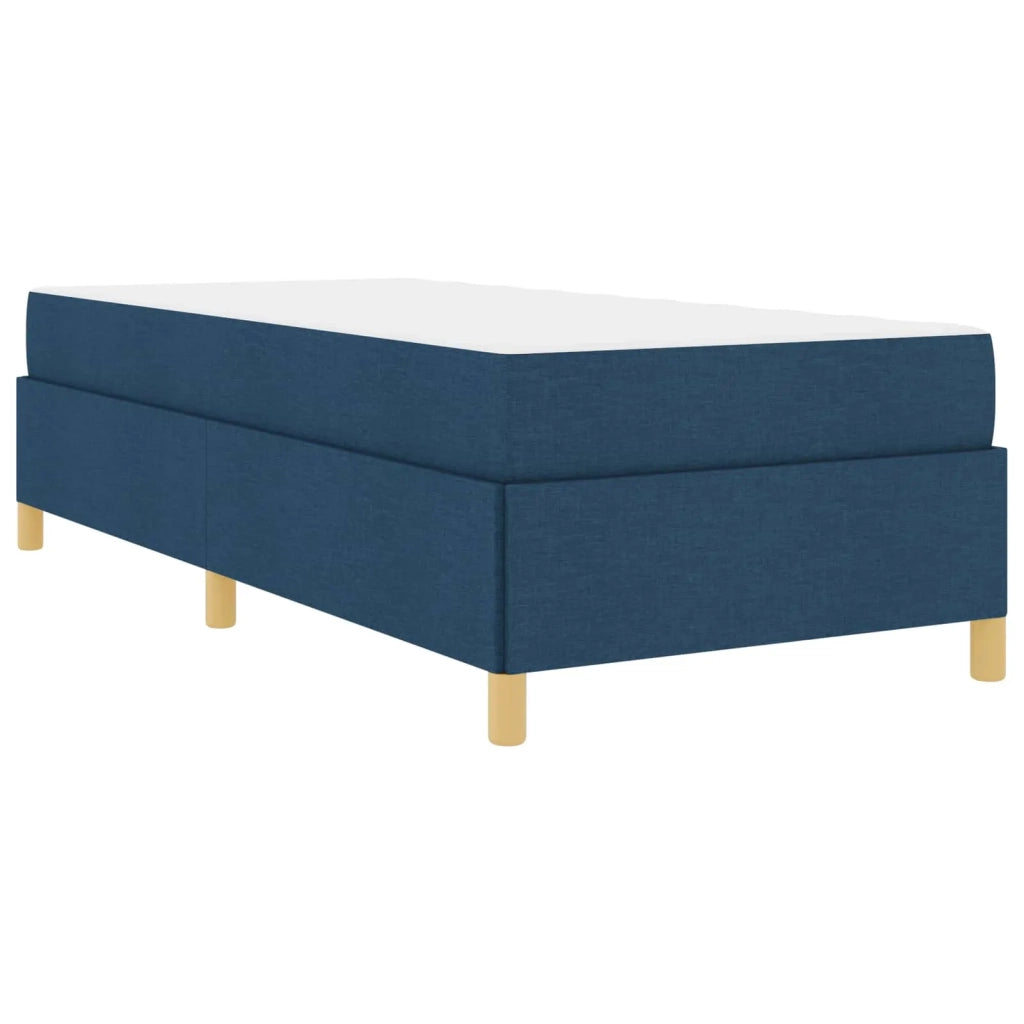 Struttura del letto con materasso Blu 90 x 200 cm Tessuto 3398912