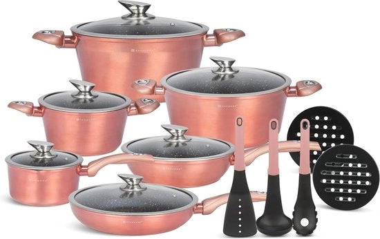 Set di Pannini Induttivi 15 pezzi in Rosso