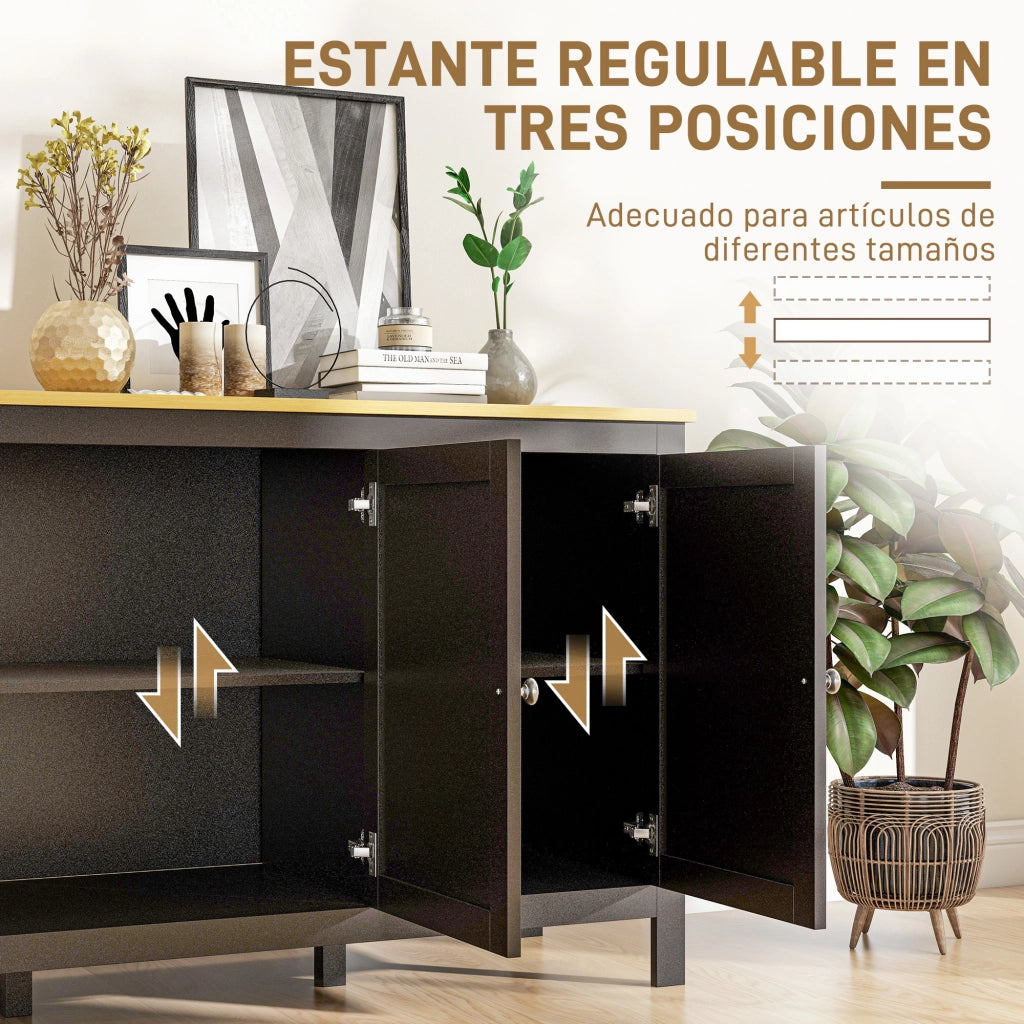 Mobile Ingresso con Ante ¨C Minimal ¨C Nero 120x40x70 cm