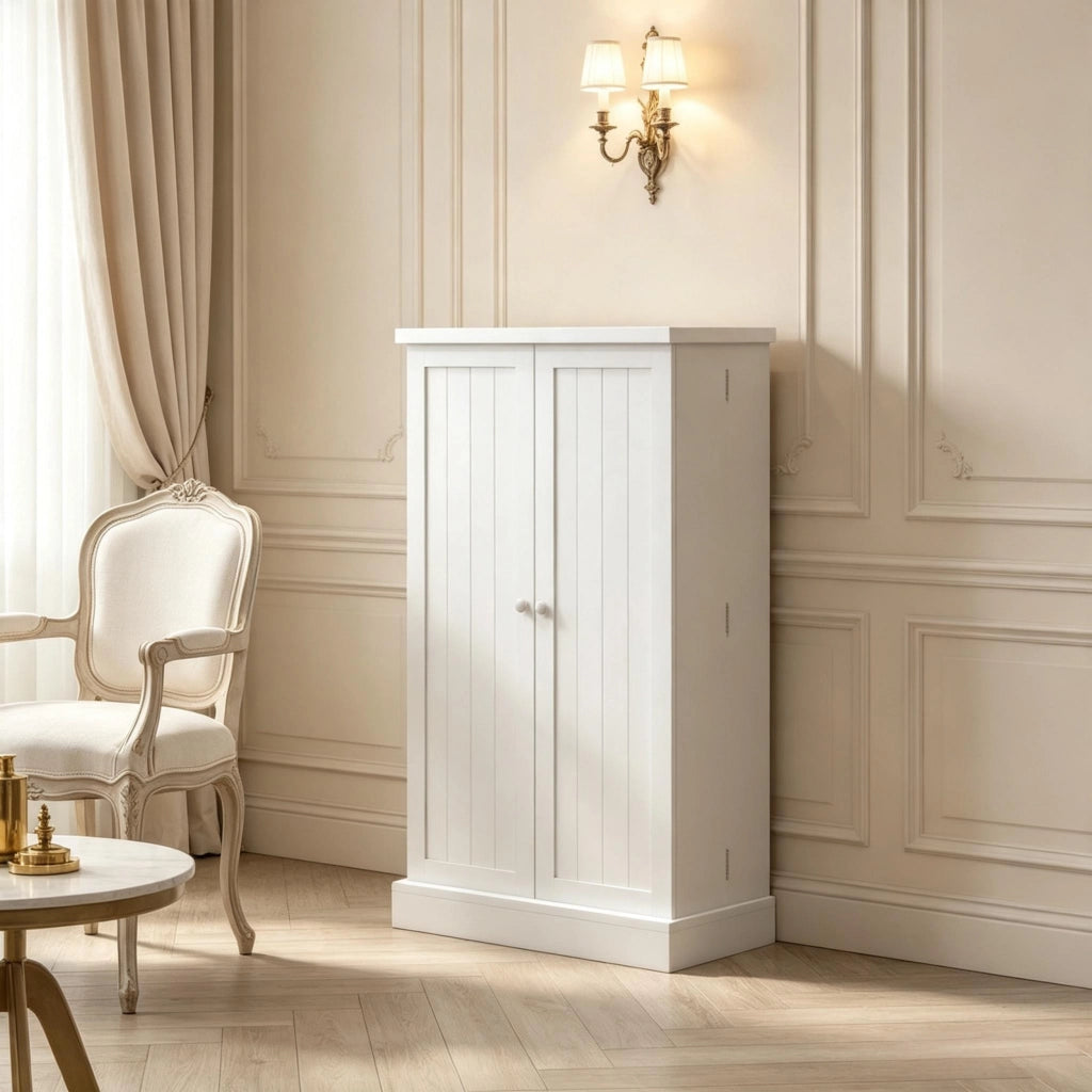 ARMADIO DA CUCINA con 2 ripiani regolabili 60 x 30 x 104 cm Bianco MDF