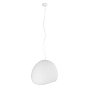 Sospensione Maxlight Pierre bianca resina Ø48 E27 15W