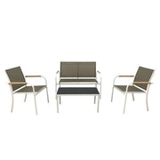 C SET SALOTTO MENTON 4 PZ BIANCO/BEIGE