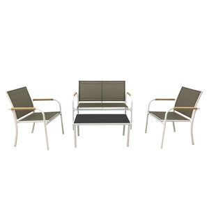 C SET SALOTTO MENTON 4 PZ BIANCO/BEIGE