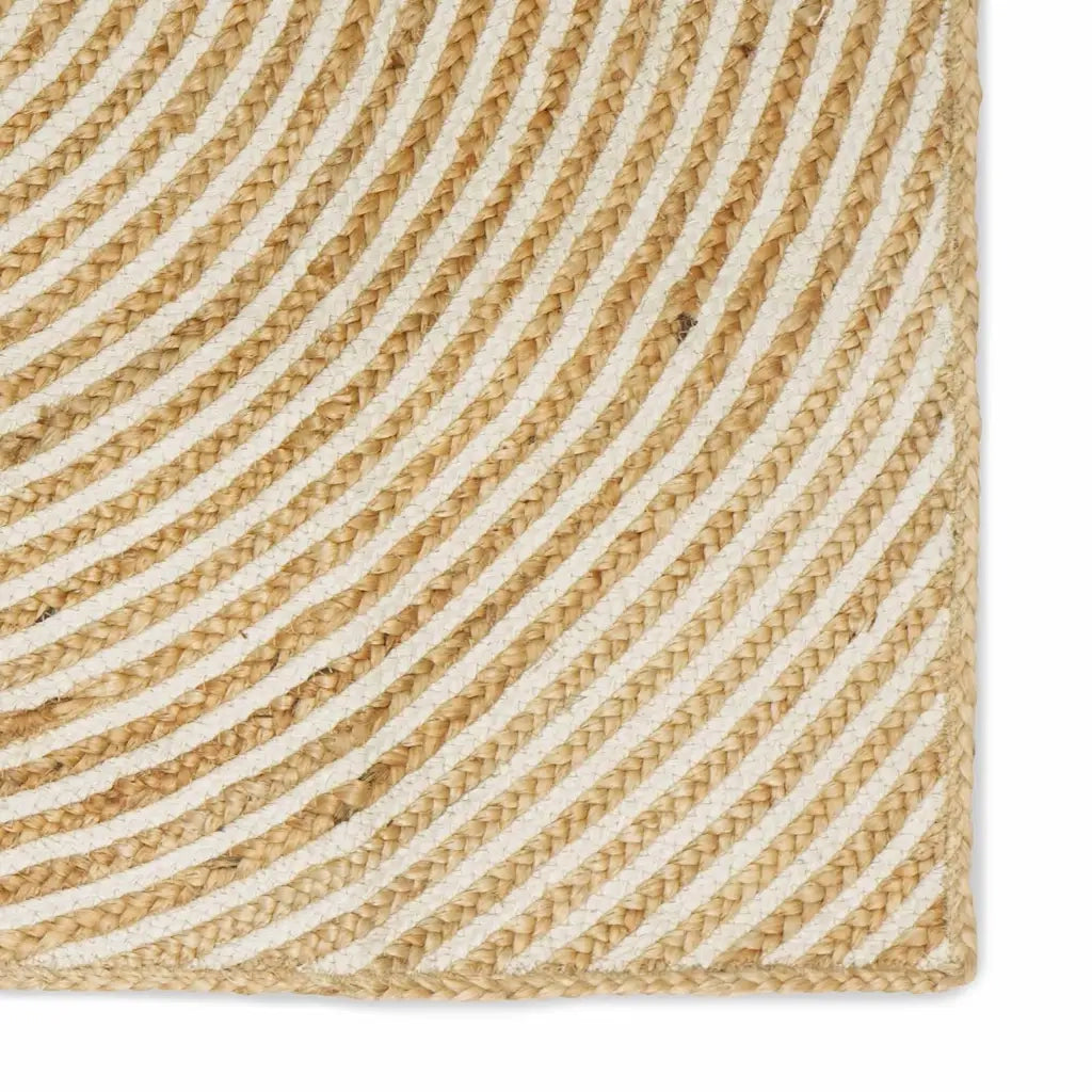 Tappeto Naturale e Bianco 240 x 340 cm Juta