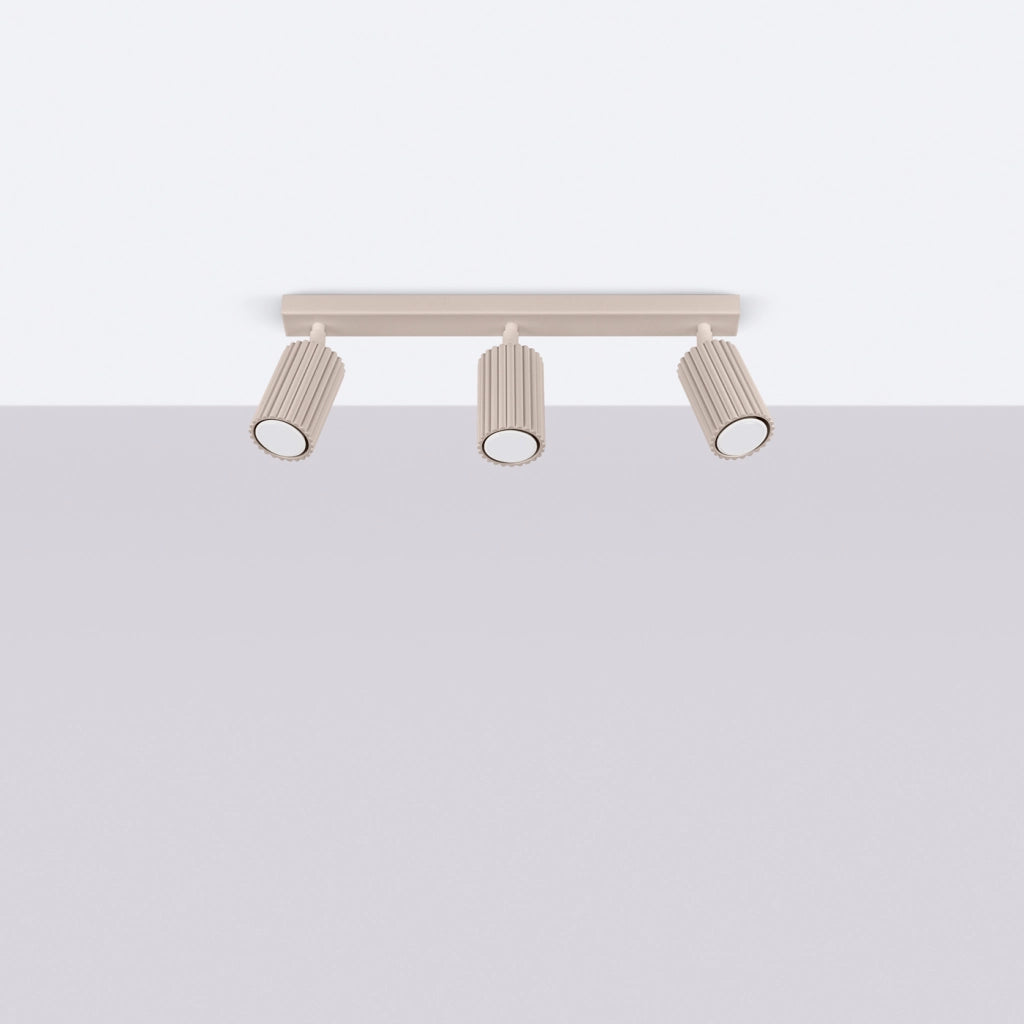 Lampada da soffitto KARBON 3L taupe
