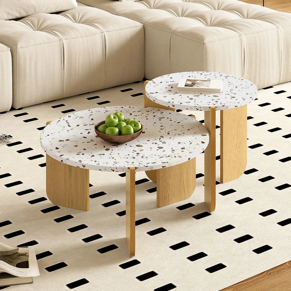 Tavolino da Caff¨¨ Set 2 Pezzi per Soggiorno ¨C MINIMAL ¨C Moderno