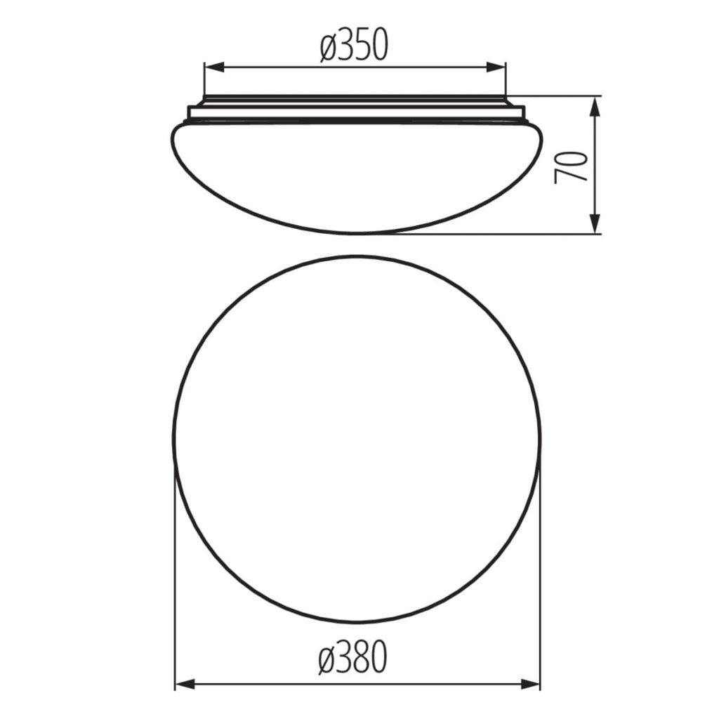 Plafoniera LED Miledo Corso 24W 4000K sensore 38cm