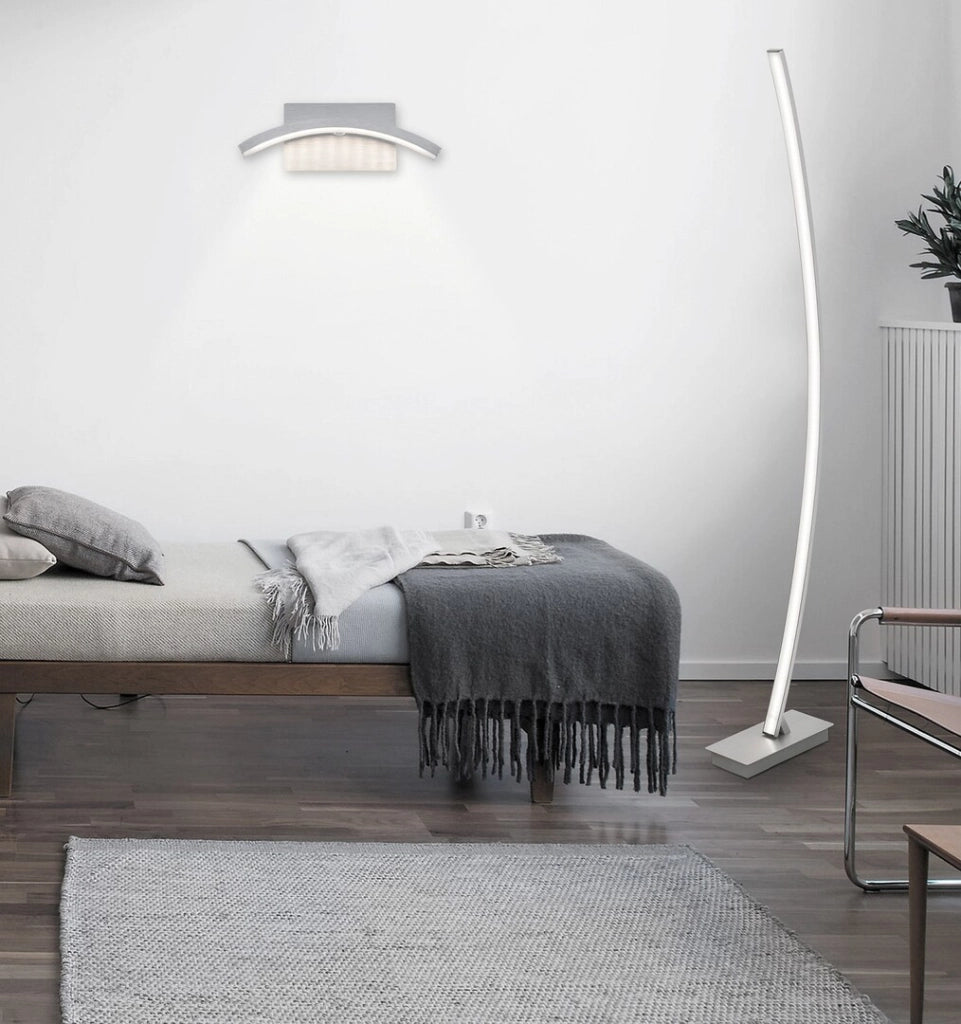 Lampada da terra LED 26W alluminio Rabalux Addison 4490