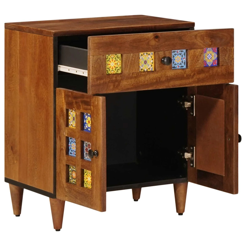 Armadio da Notte con cassetto Marrone 50 x 33 x 60 cm 4018235