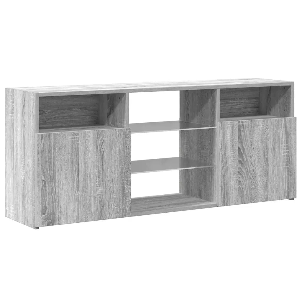 Mobile Porta TV con Luci LED-Mobile per TV-Credenza TV Grigio Sonoma 120x30x50 cm
