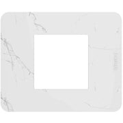 Placca Bticino MatixGO Effects 2 moduli Carrara effetto marmo JA4802EM