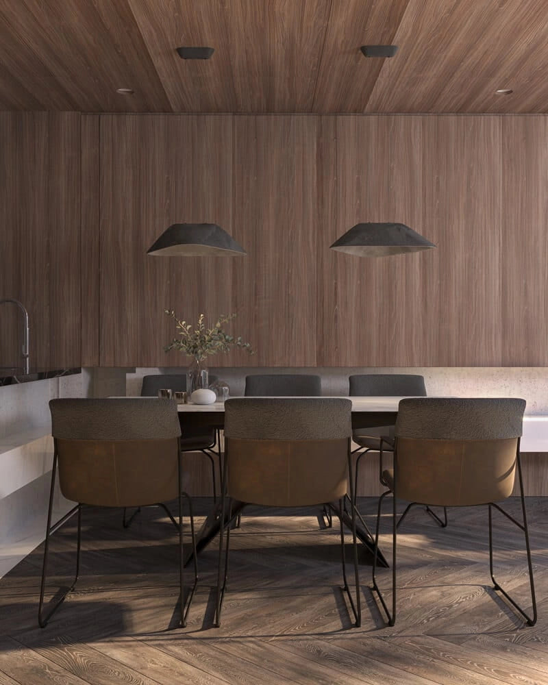 Lampada a sospensione Carbon in feltro nero LED 8W Maxlight