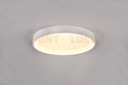 DOHA PLAFONIERA LED 29W 3260lm, 2300+3000+4000K CON BORDO METALLO BIANCO ILLUMINATO E REGOLAZIONE TEMPERATURA DI COLORE LED D. 45CM