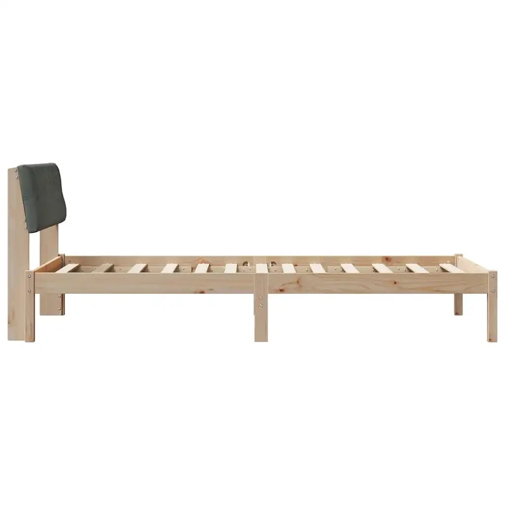 Struttura del Letto marrone e grigio scuro 100 x 200 cm 878630