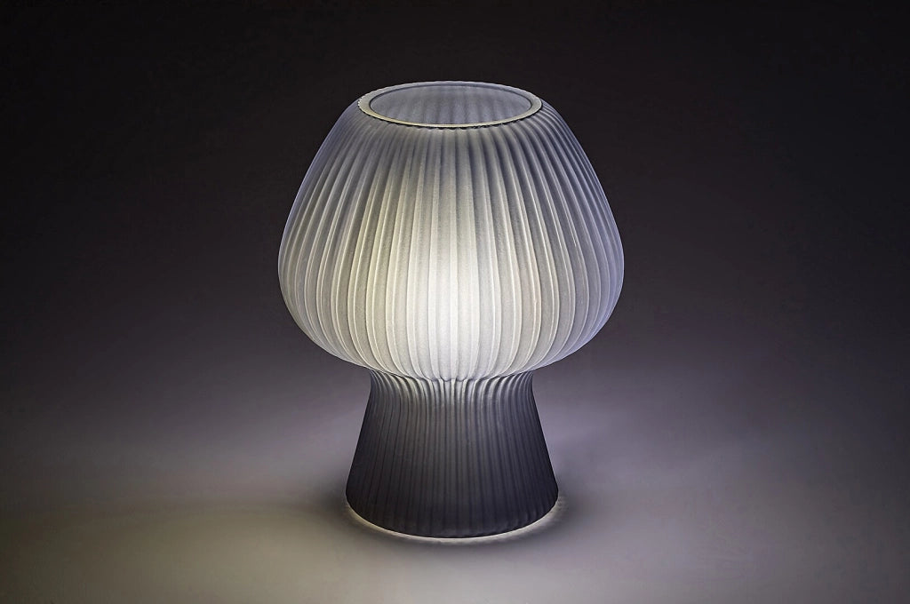 Lampada comodino in vetro fumé E14 Vinelle Rabalux