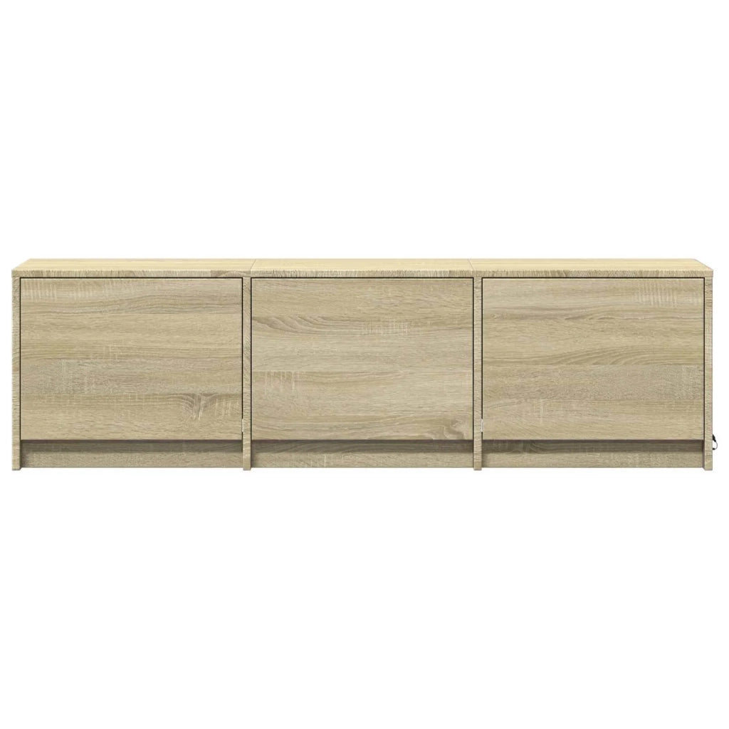Mobile TV con LED-Credenza per TV Rovere Sonoma 140 x 34 x 40 cm