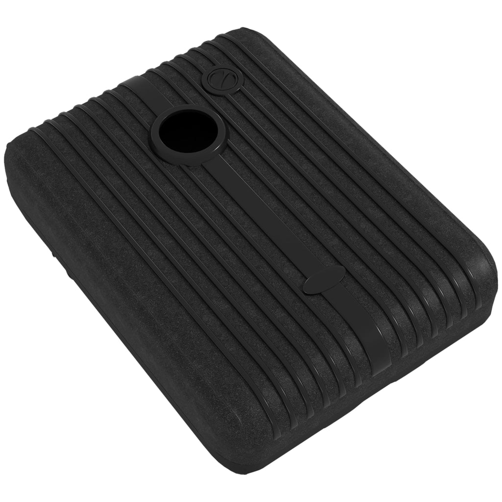 Base per Ombrellone Giardino ¨C zephmum ¨C Nero, HDPE, 80x60 cm