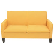 Divano a 2 Posti-Sofa 2 Posti 135x65x76 cm Giallo