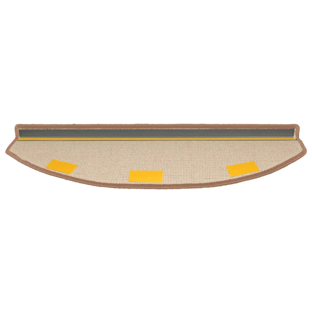 Tappetini per scale autoadesivi Semicircolare 15 pz | Gradini per Scale Marrone