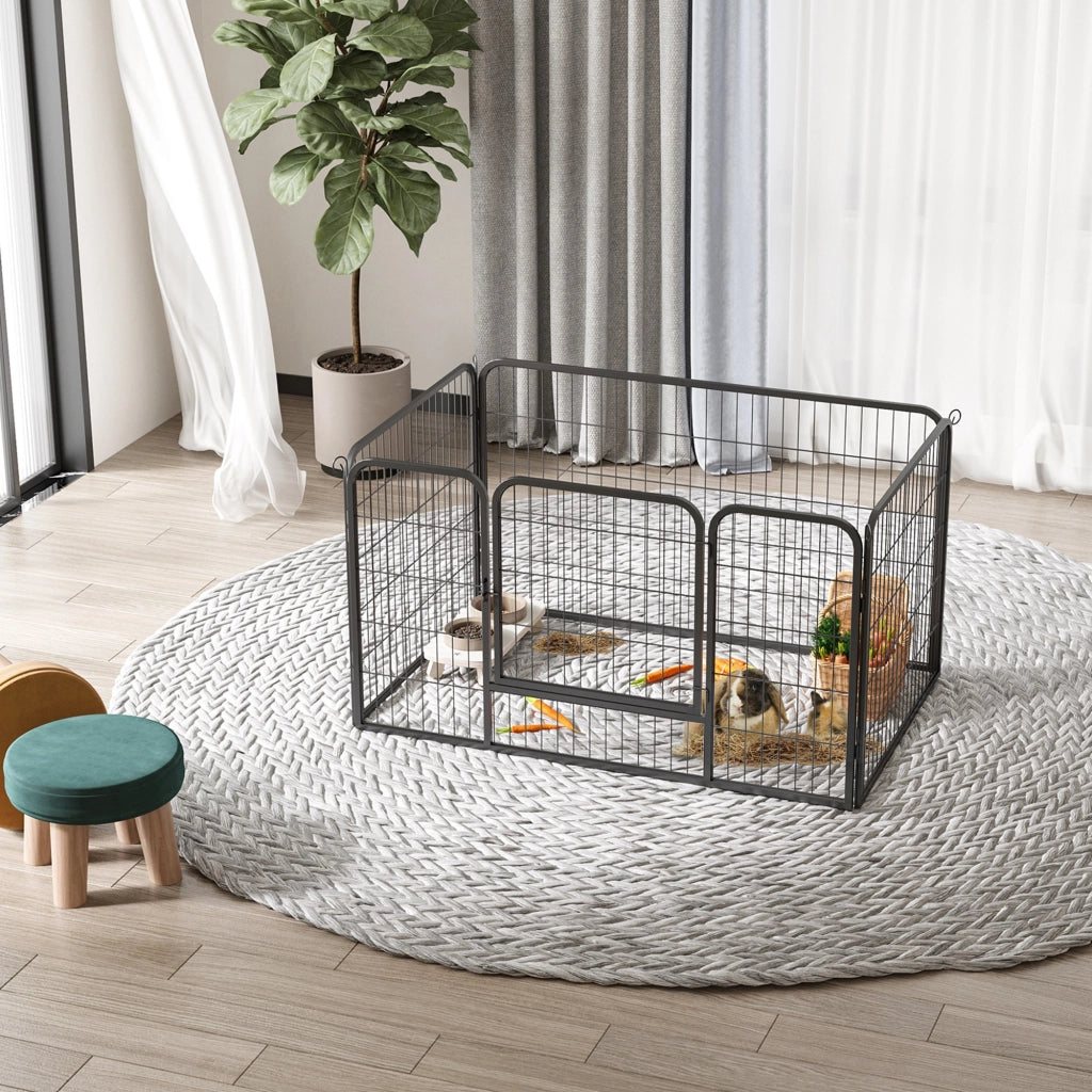 Recinto per Animali Modulabile ¨C zephmum ¨C Nero 125x70 cm