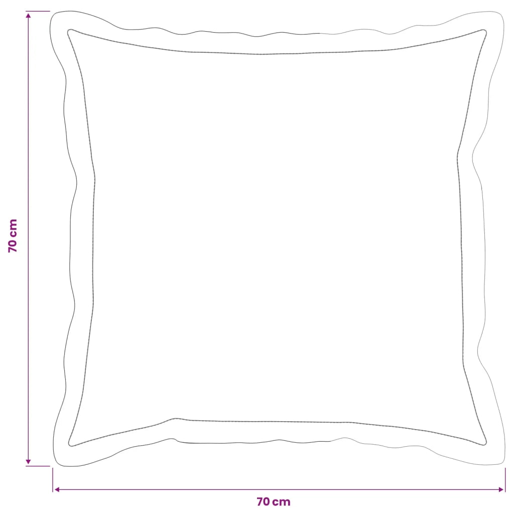 Federa 6 pcs HOUTEN Grigio Scuro 70 x 70 cm Velluto 921278