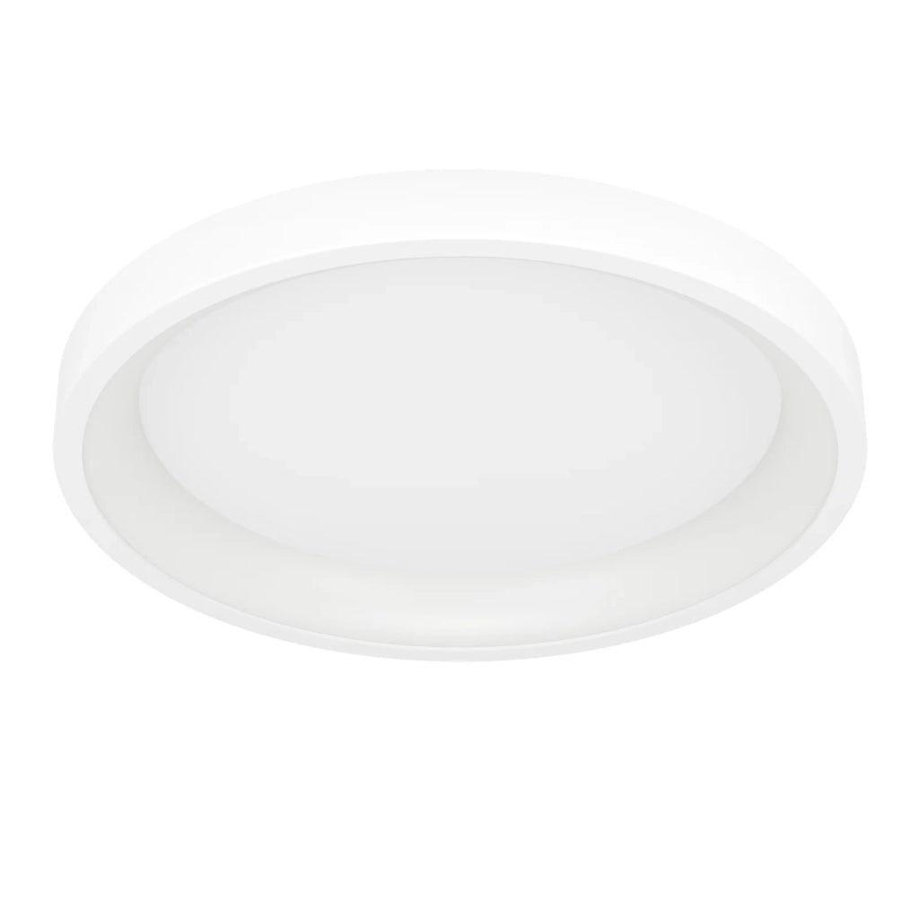 Plafoniera Moderna Loretello-Z Acciaio Bianco Plastica Led 19,6W 2430Lm Ip20