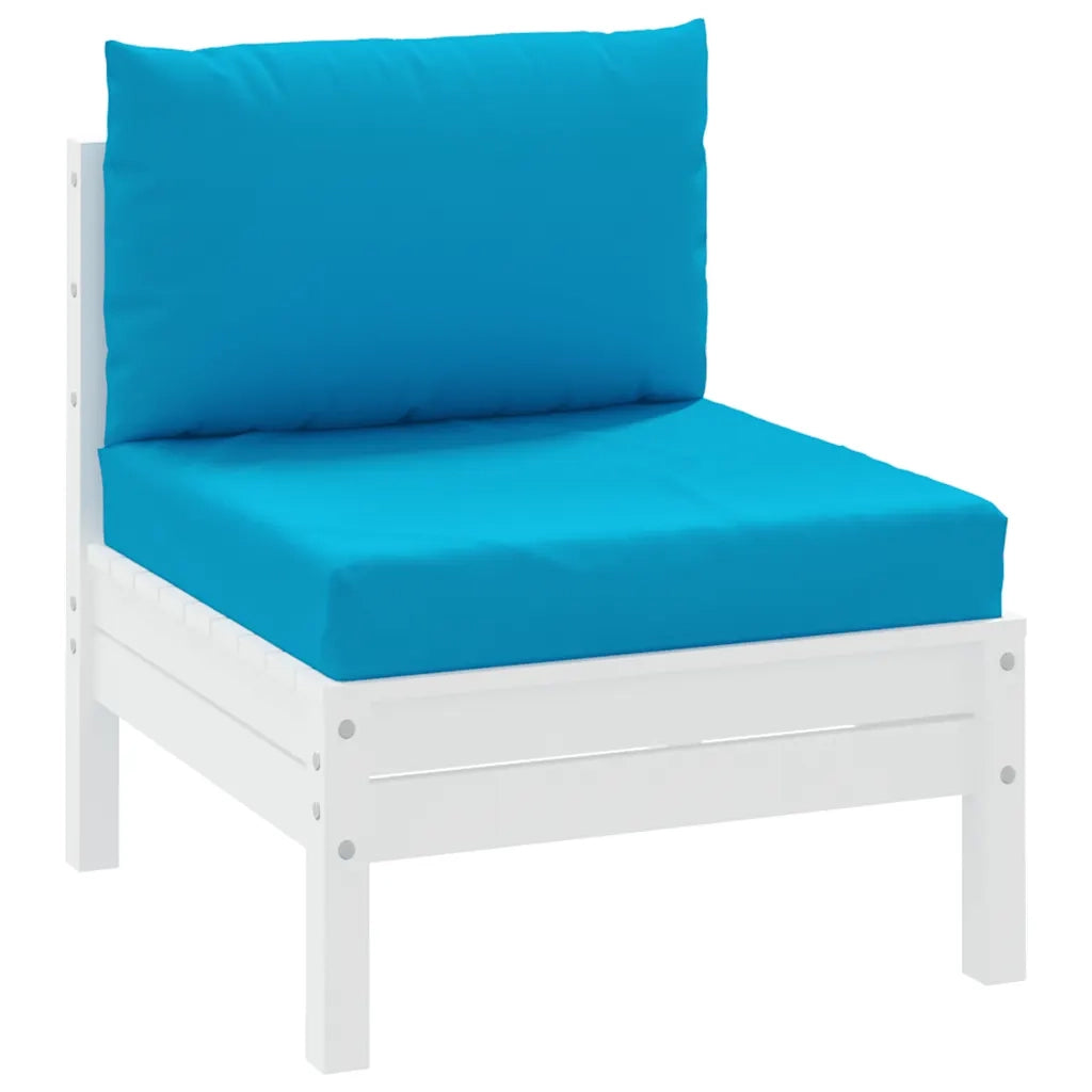 Cuscini per Pallet 2 pz | Cuscini per sedie Azzurro in Tessuto Oxford