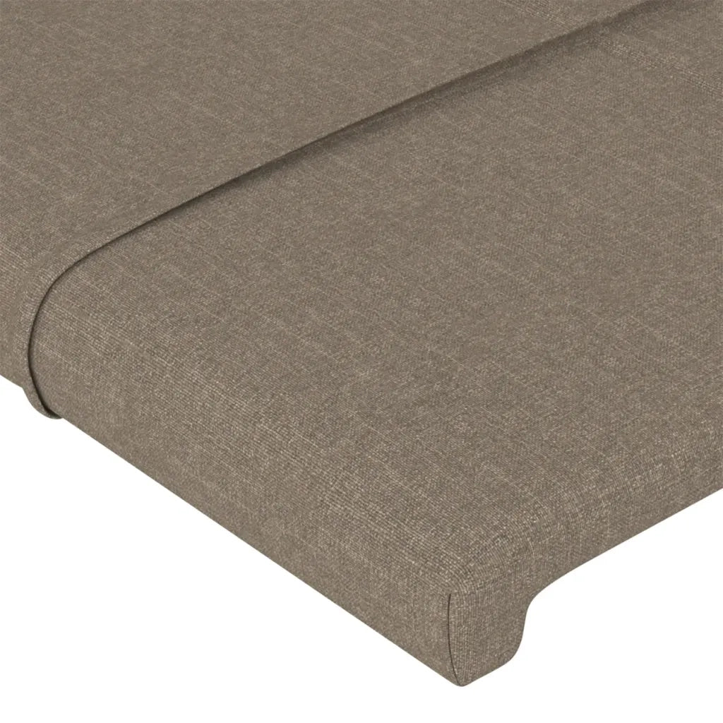 Letto matrimoniale | Letto per adulti | Giroletto senza Materasso Tortora 140x200 cm in Tessuto