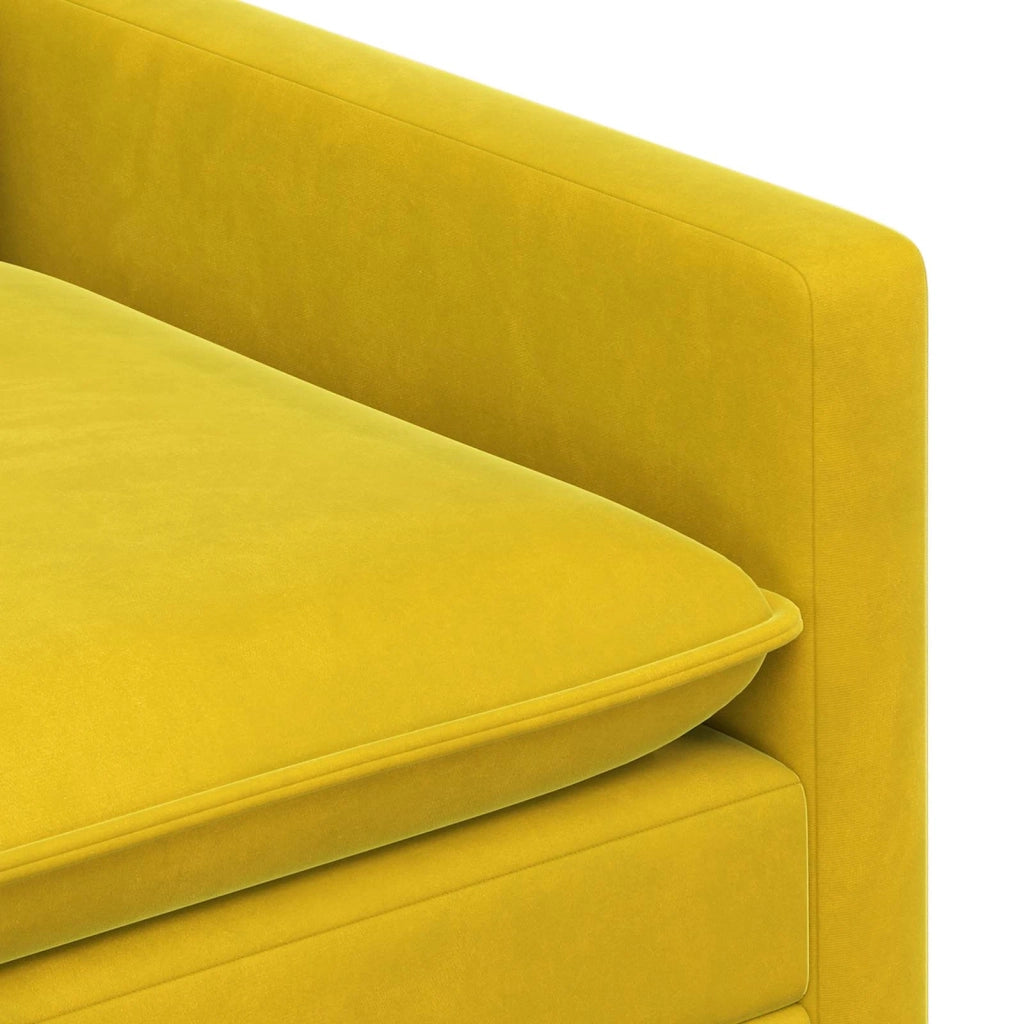 Set di divani 2 pcs Giallo Velluto 3417073