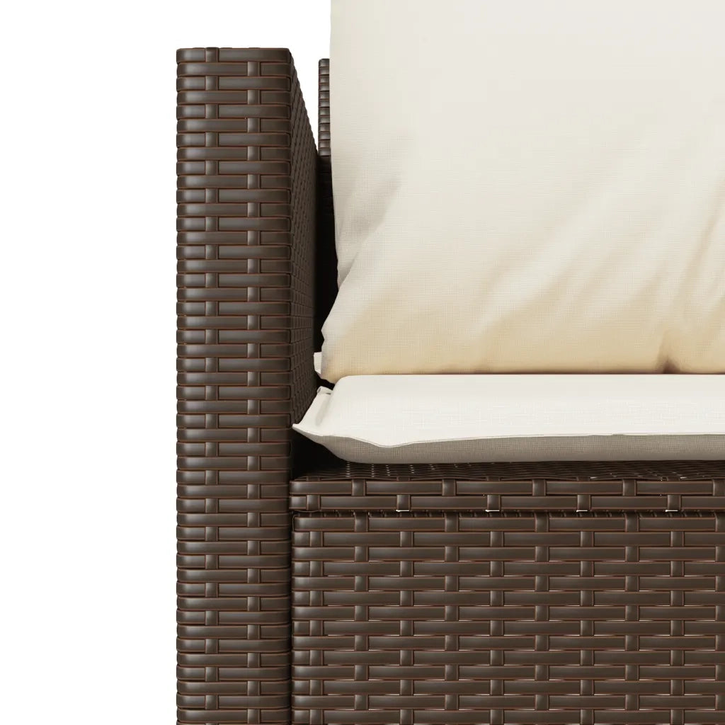 Set Bistrò 3 pz con Cuscini Marrone in Polyrattan 4003897