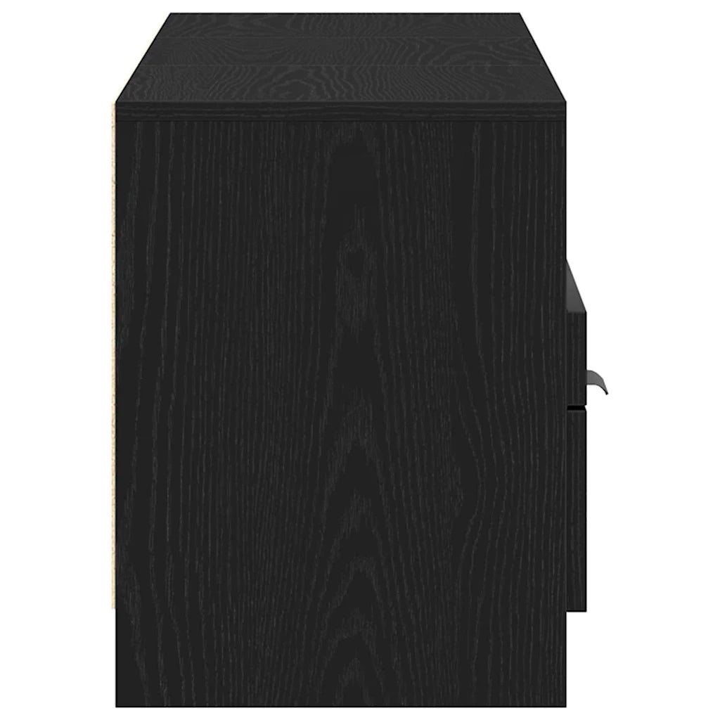 Mobile TV | Armadietto TV | Mobile Porta TV Rovere Nero 150 x 33,5 x 45 cm Legno multistrato