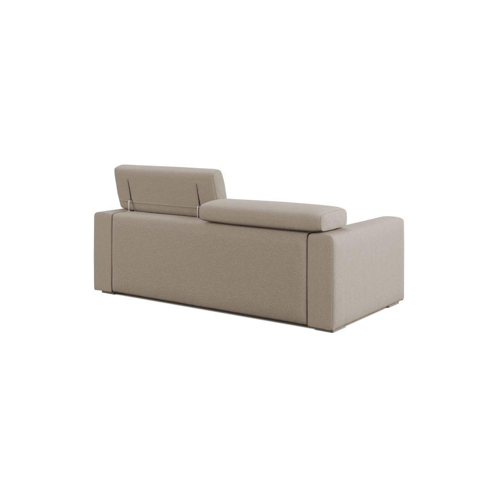 Dylan Divano con pouf estraibile 188 cm beige