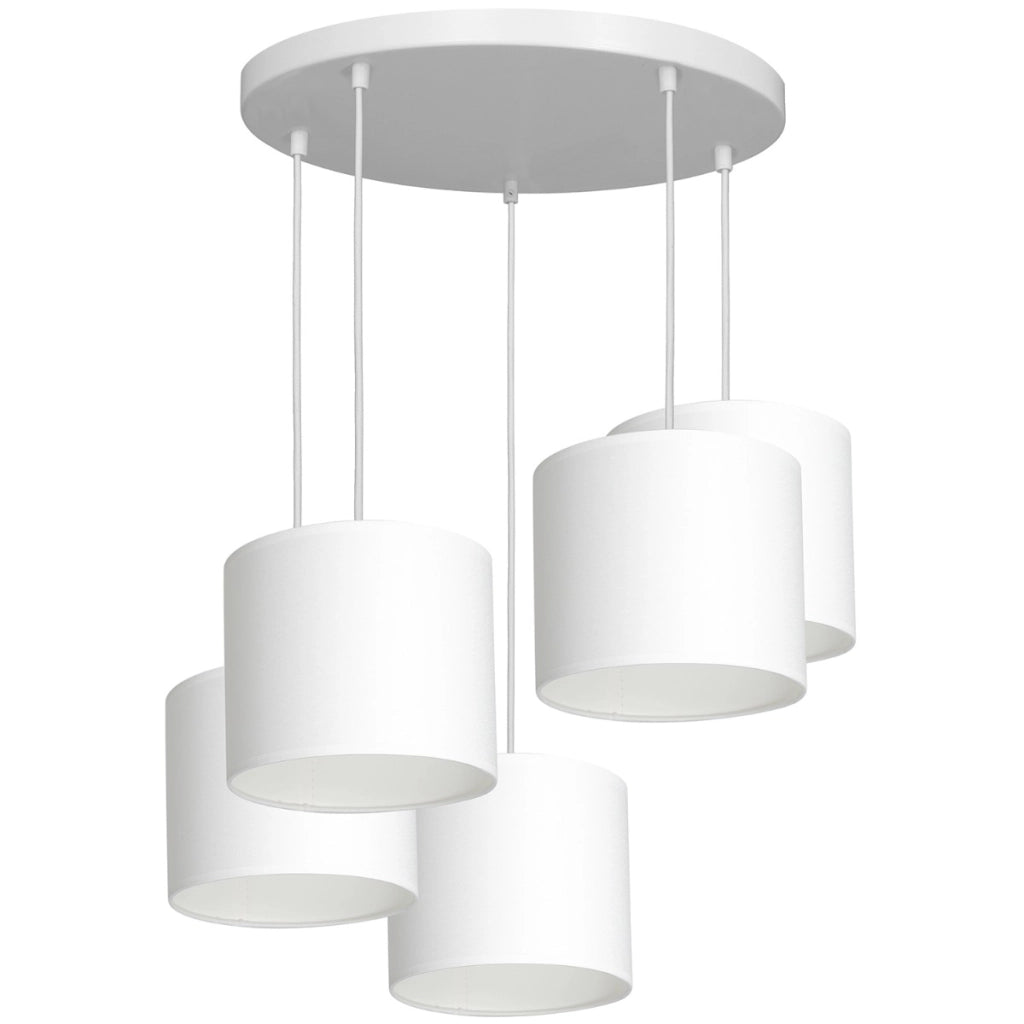 Lampada a sospensione bianca 5 luci E27 Arden Luminex