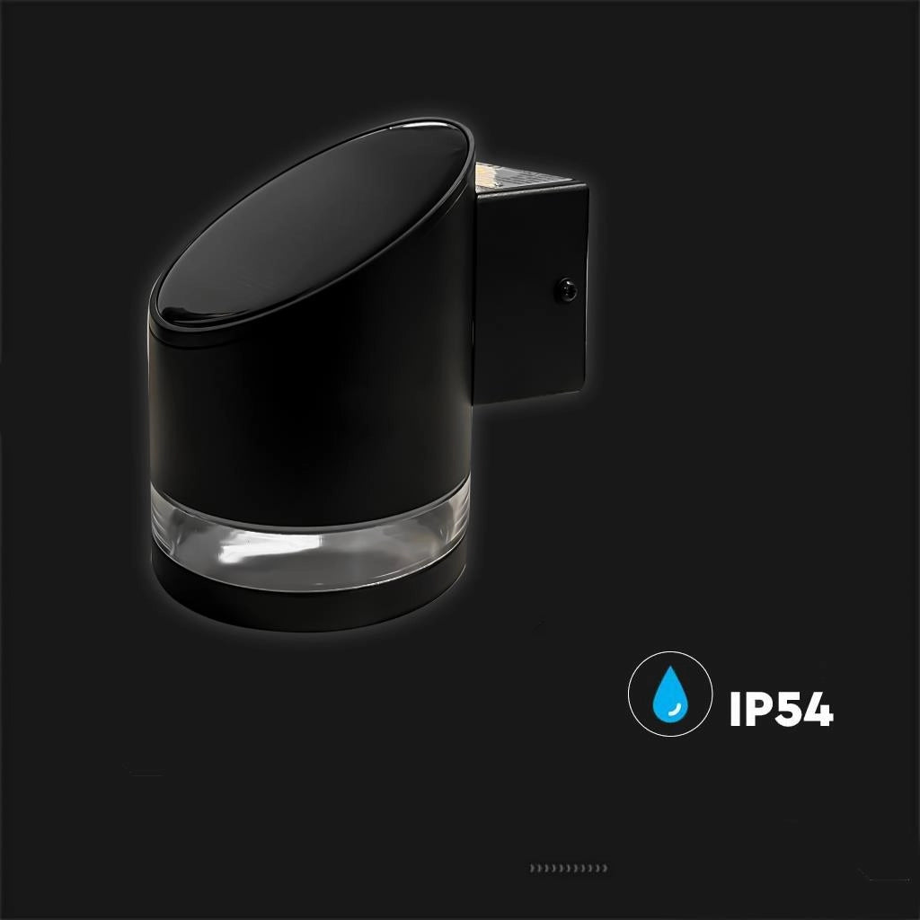 Applique solare esterna LED 1W 3000K IP54 nera V-TAC