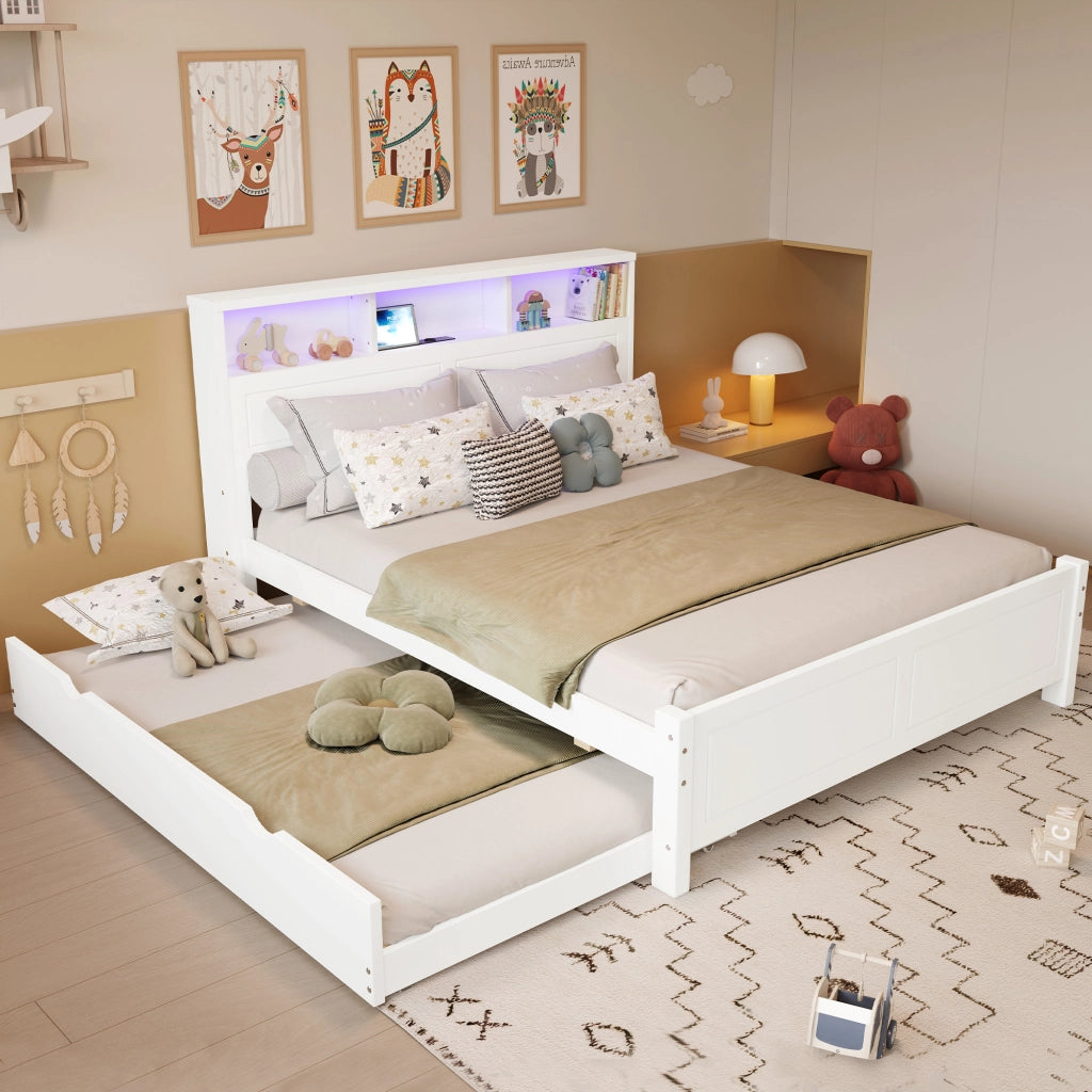 letto matrimoniale massello di pino e mdf bianco 120x200 cm