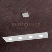 AREA SOSPENSIONE 4 LUCI RETTANGOLARE GRIGIO 1127-S4 R-GR