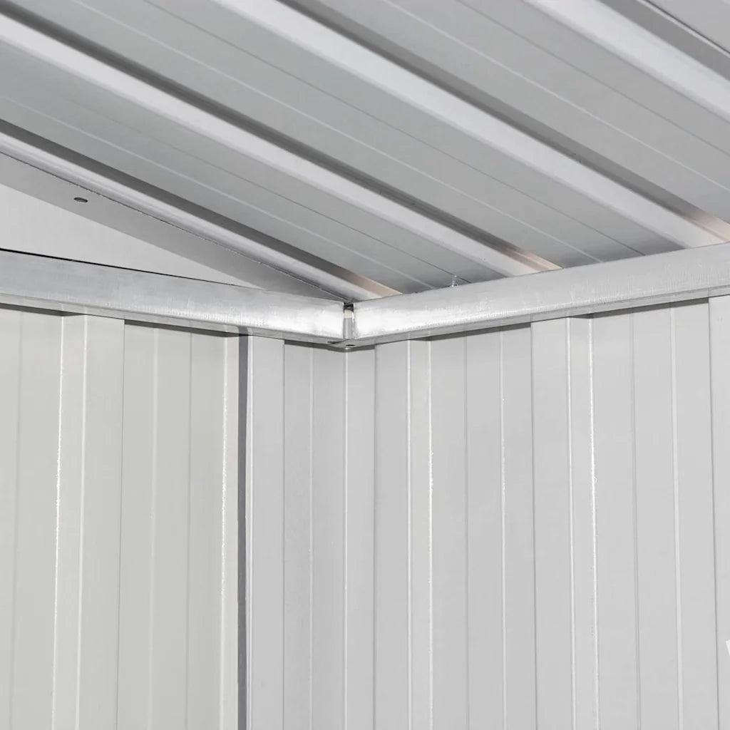 Capanno da Giardino Grigio Metallo 42982