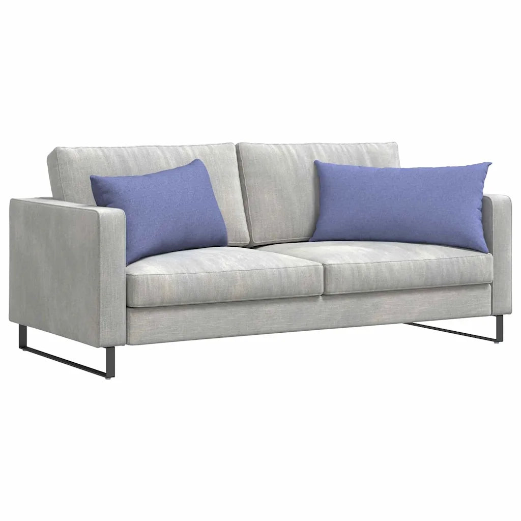 Cuscini da Divano 2 pz-Set di 2 Cuscini per Sofa Blu jeans 80 x 40 cm Tessuto
