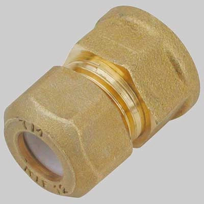 RACCORDO DIRITTO FEMMINA CON OGIVA P.T.E.F.  18 x 3/4  3/4 x 3/4     TIEMME