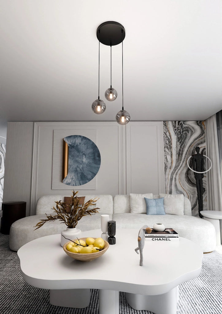 Lampadario Emibig Cosmo 3 E14 nero grafite Premium