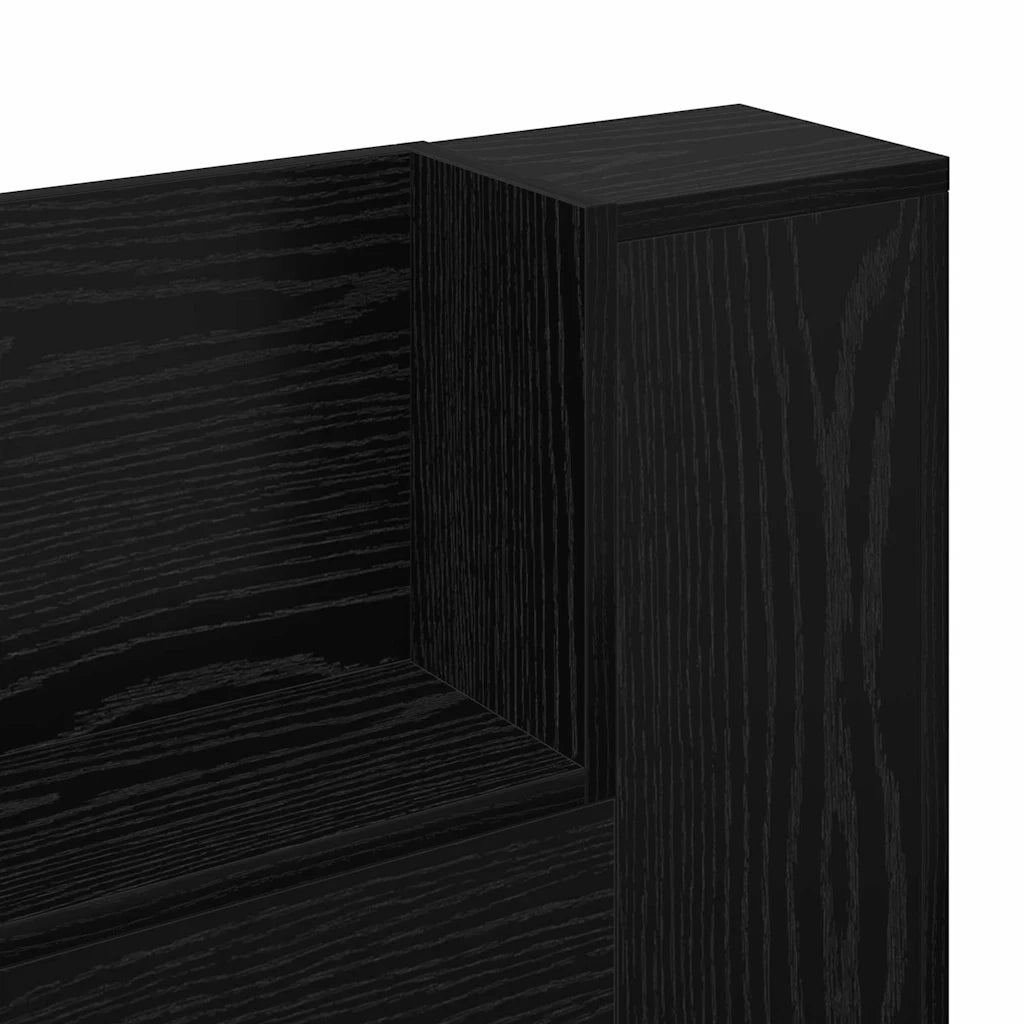 Testiera | Testata Rovere Nero 120 x 15 x 103,5 cm Legno multistrato