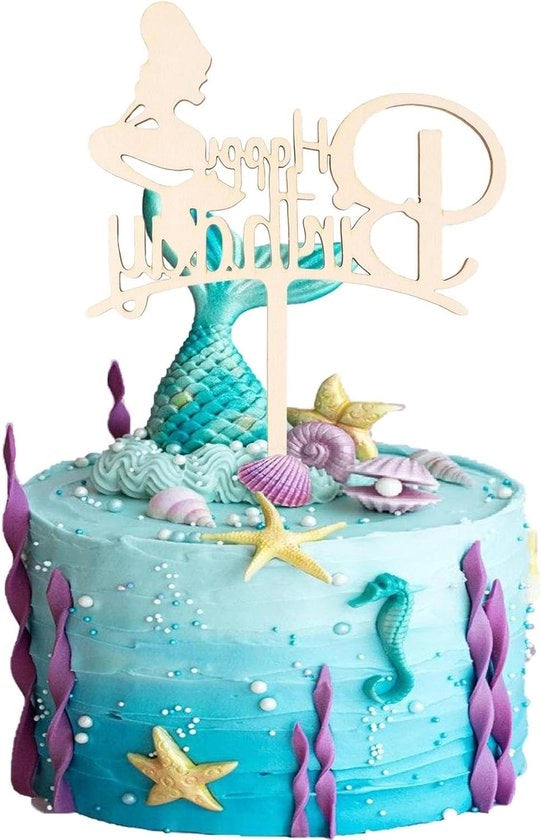 Decorazioni per il compleanno di un party di sirena del mare