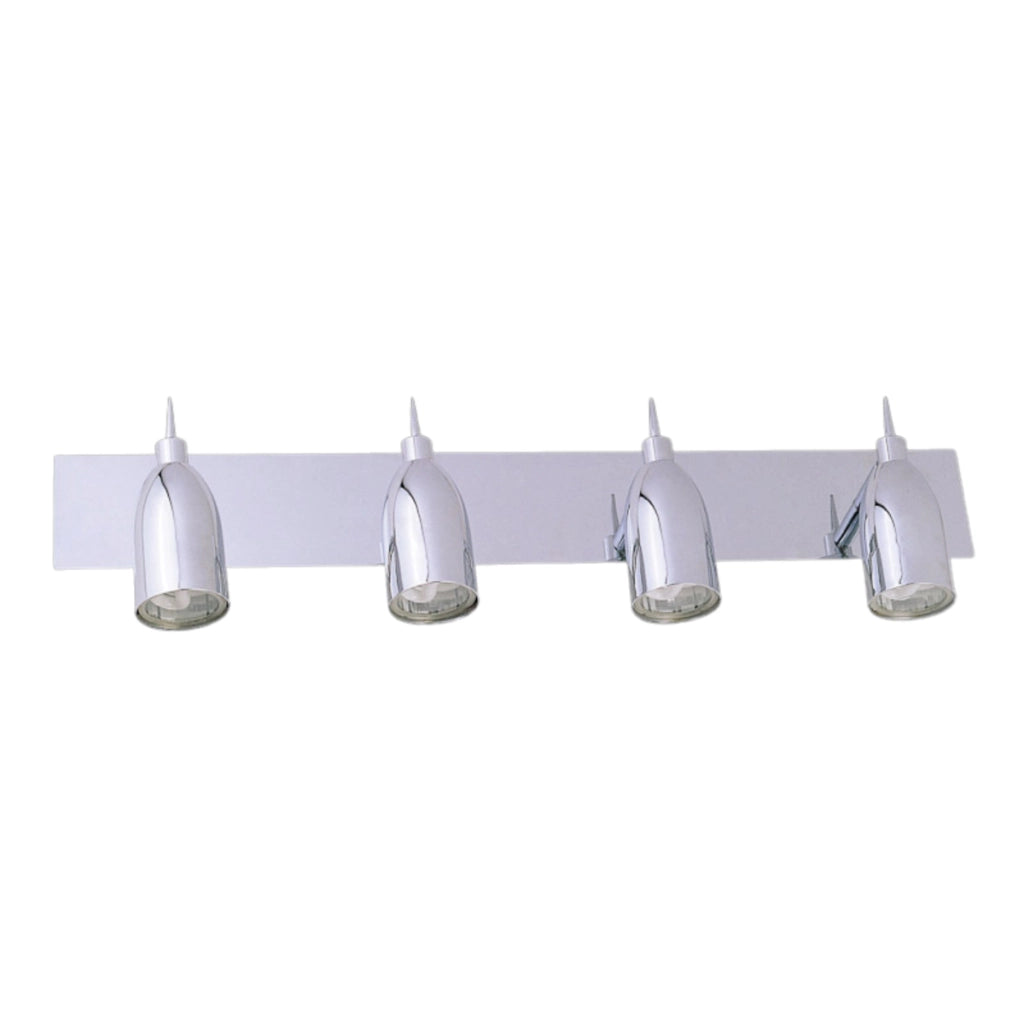 Applique moderna cromo 4 faretti orientabili GU10 Italux