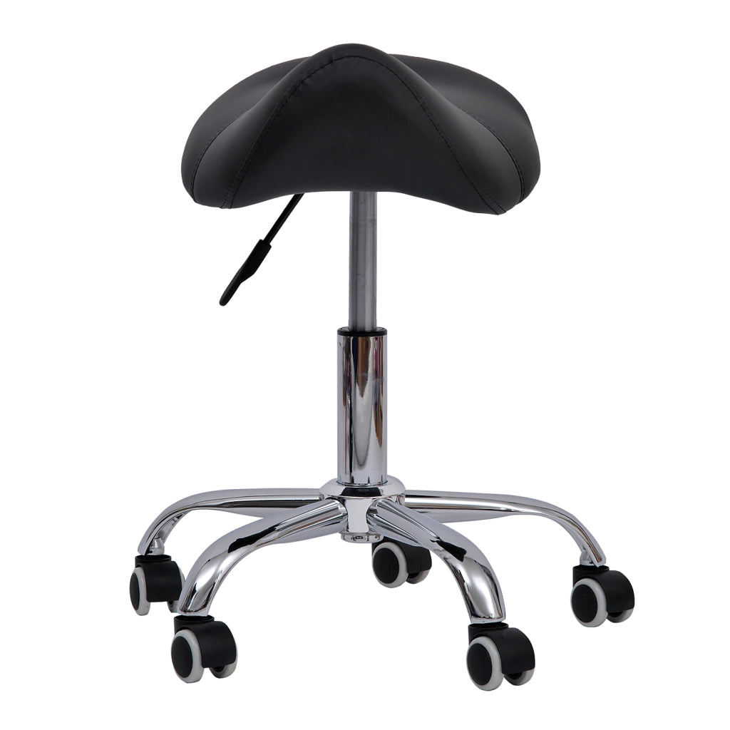 Sgabello Girevole con Altezza Regolabile ¨C Minimal ¨C Nero 52x53x49-61 cm