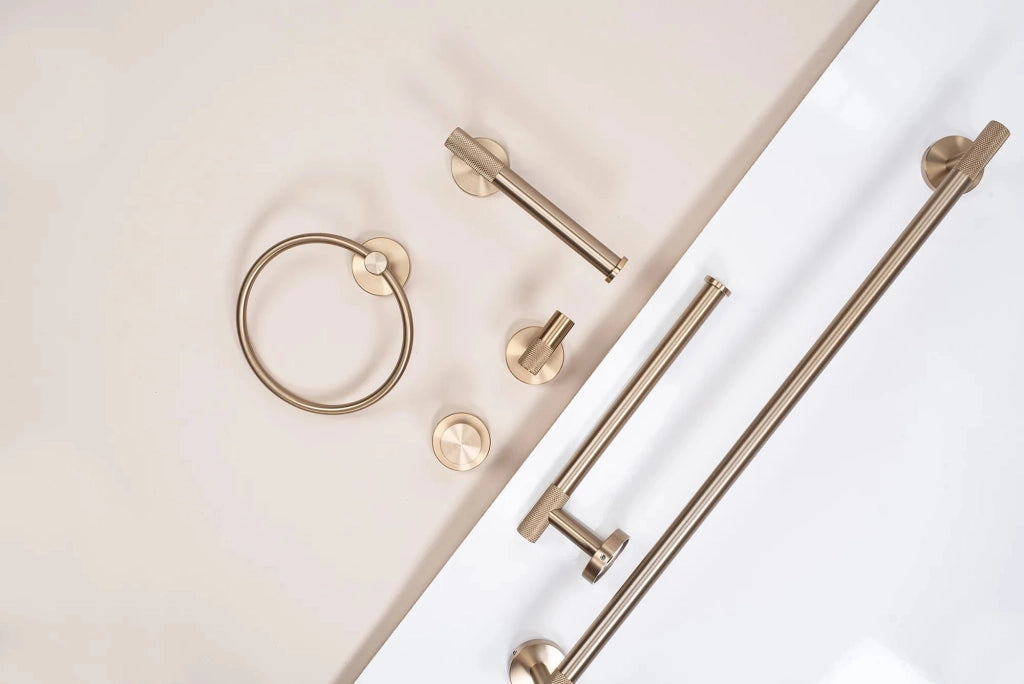 Portasciugamano Da Bagno Ring 6610 Modern Brush Gold