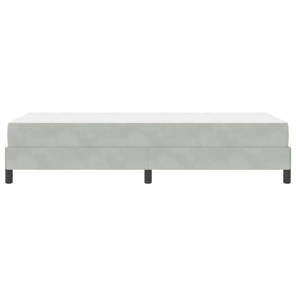 Letto a molle con materasso Grigio chiaro 90 x 190 cm Tessuto 3398659