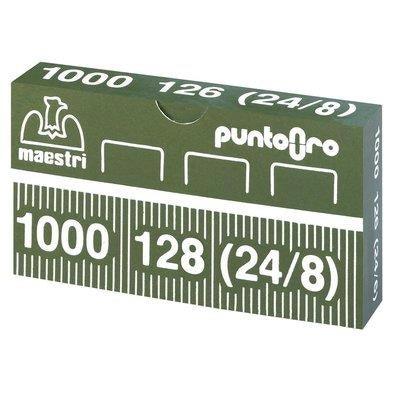 PUNTO ORO 128 (24/8) X CUCITRICE RO-MA - CF=PZ 10000(5X2000) MM 11,95X8,0 X PRIMULA 12- 1 confezioni